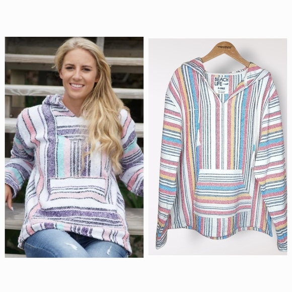 Beach life Tops - Beach Life Baja Hoodie by La drift